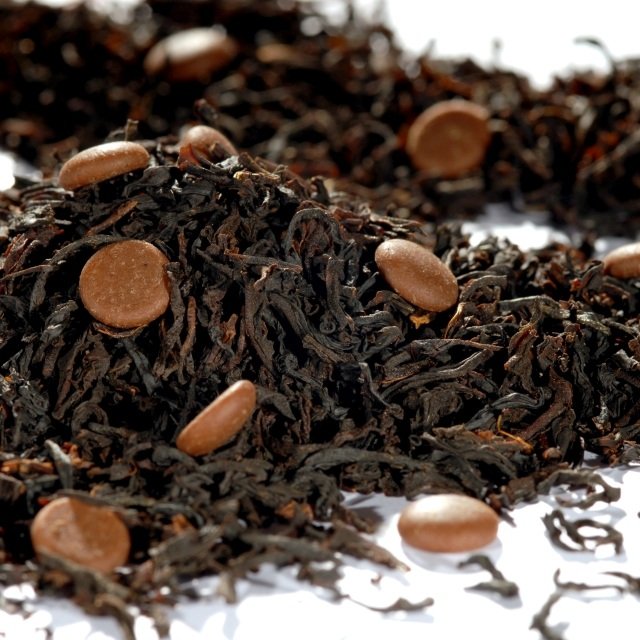 Black Tea Irish Cream med sjokoladebiter Smaksatt svart te Tebutikk på nett